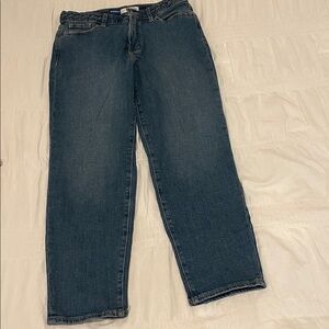 Old Navy Classic Blue Jeans with Braided Belt